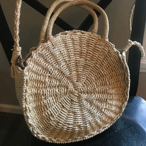 Round Straw Bag Purse
